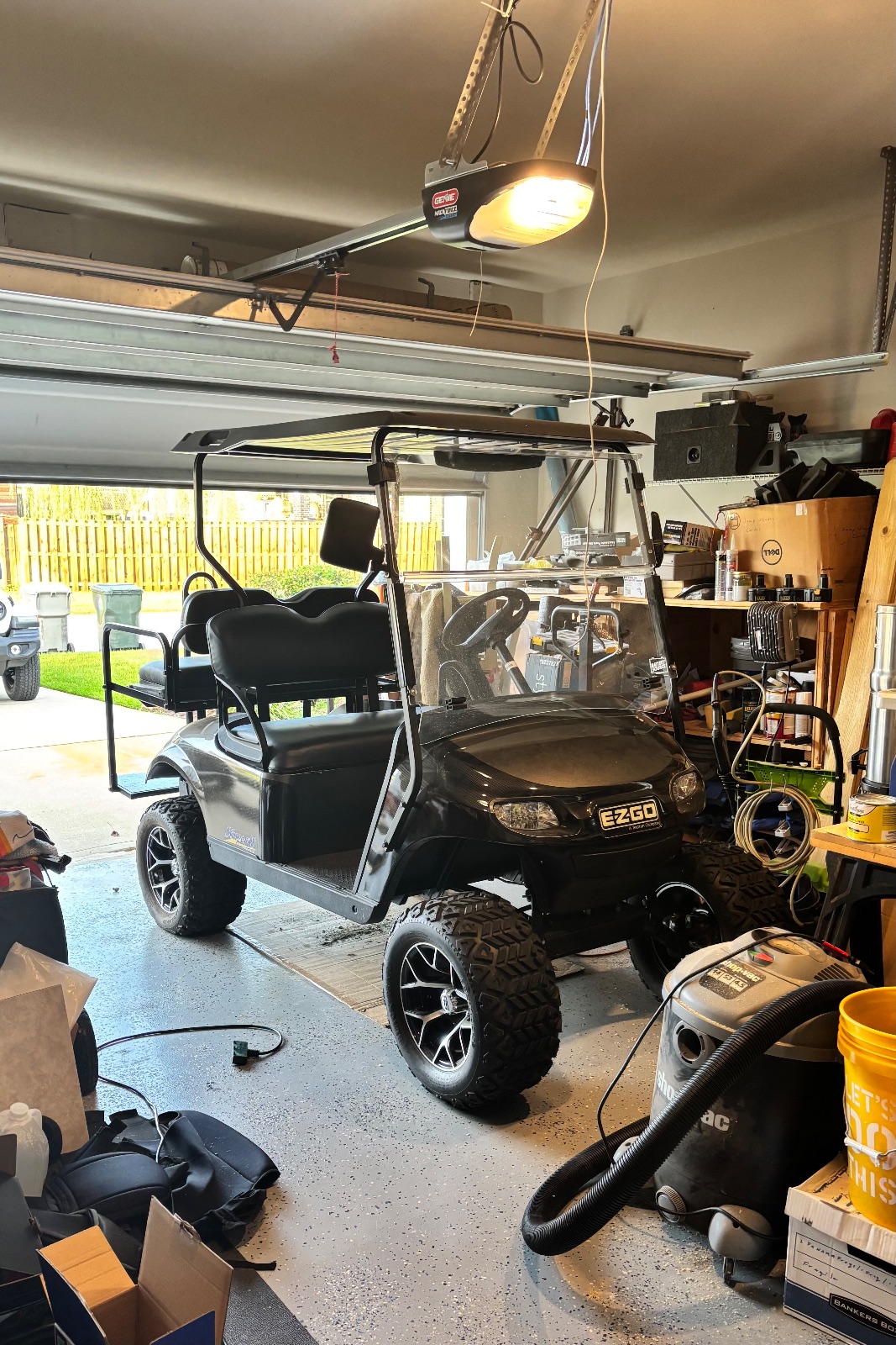 2016 EZ-GO 4-Seater Golf Cart - Like New Black with Canopy – Pensacola, FL, photo 5 of 6