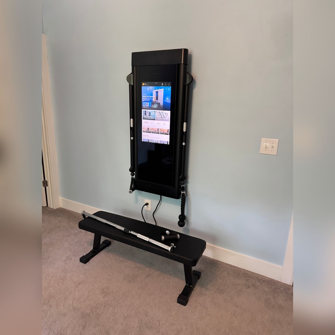 Tonal Wall-Mounted Digital Fitness System with Weight Bench - Like New - Holly Springs, NC