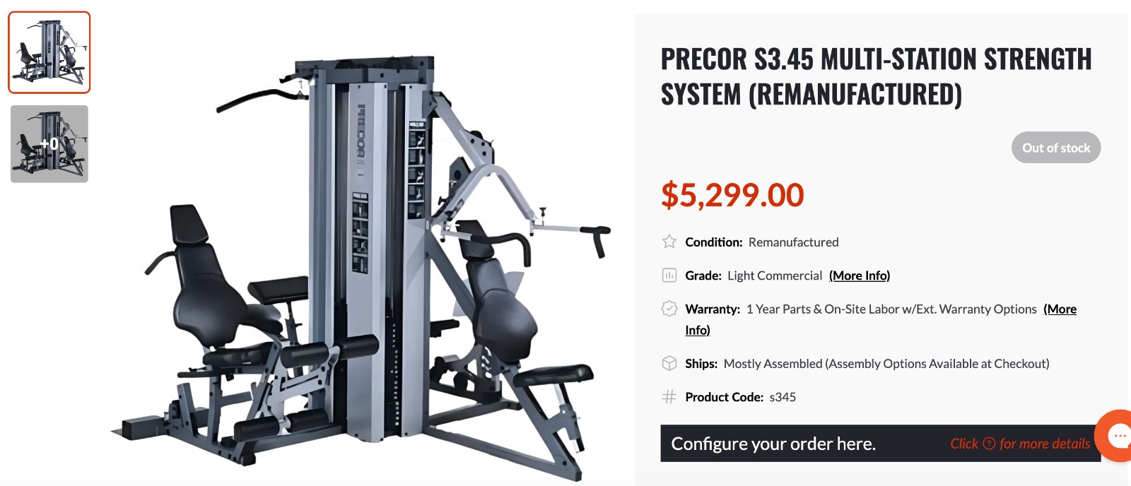 Precor S3.45 Multi-Station Strength System - Good - Berkeley, CA, photo 4 of 4