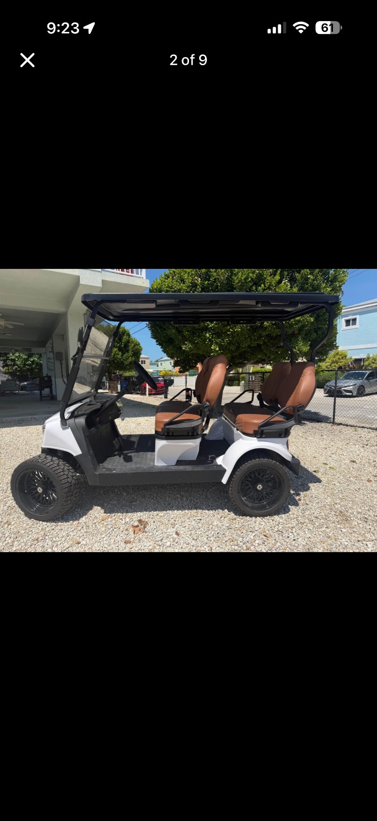 Sierra 4 Seater LSV Golf Cart Lithium Battery on It - Like New - 2025 - Key Largo, FL, photo 8 of 9