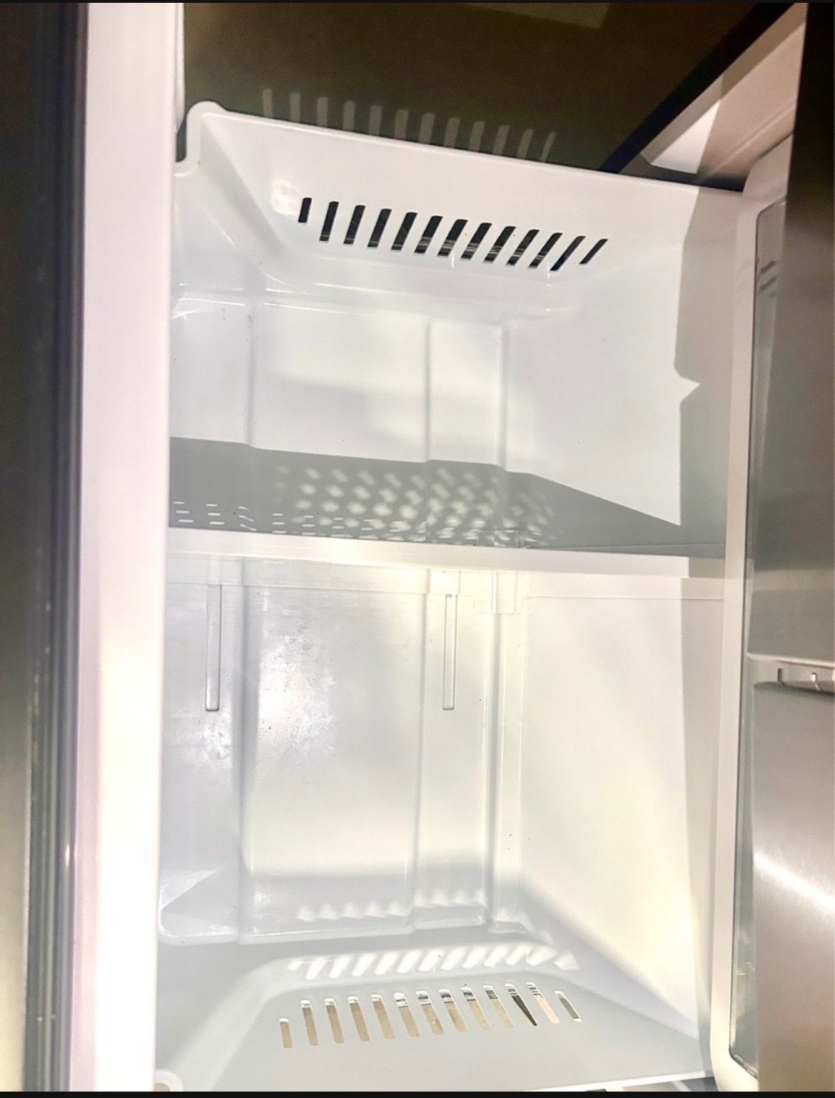 GE French Door Refrigerator with Bottom Freezer - Like New - Lake Forest, CA, photo 8 of 8