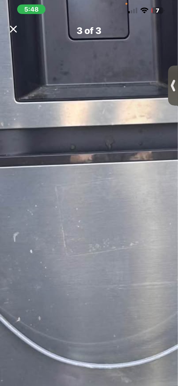 LG 27 Cu Ft Side by Side Refrigerator - Like New - Lexington, NC, photo 2 of 2