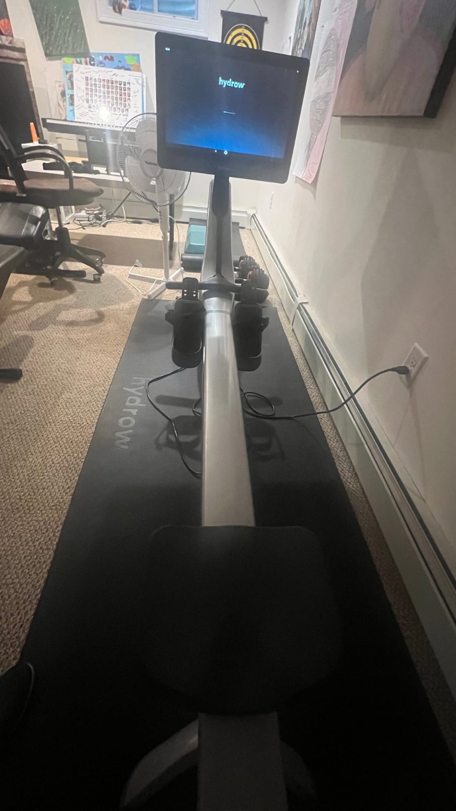 Hydrow Rowing Machine, 40 Hours, Includes Mat - Like New - 2023 - Sherborn, MA, photo 2 of 5