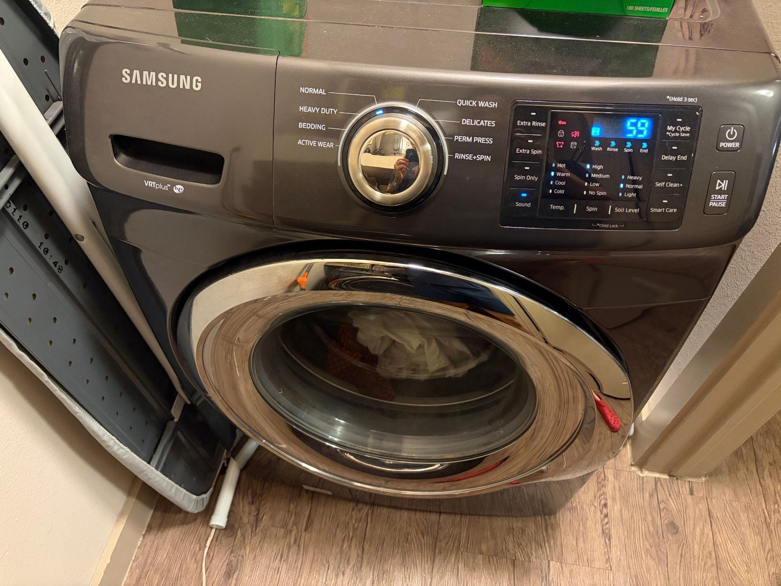 Samsung Front Load Washer and Dryer Set - Good - Dallas, TX, photo 2 of 2
