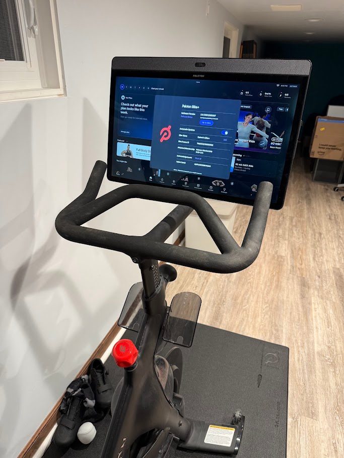 Peloton Bike+, Includes Mat and Cushion - Very Good - 2021 - Towson, MD, photo 2 of 4