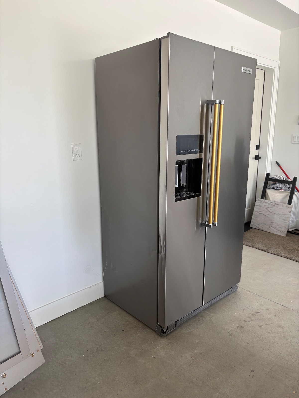 KitchenAid Side-by-Side Refrigerator, 24.8 Cu Ft Stainless - Good - Syracuse, UT, photo 2 of 12