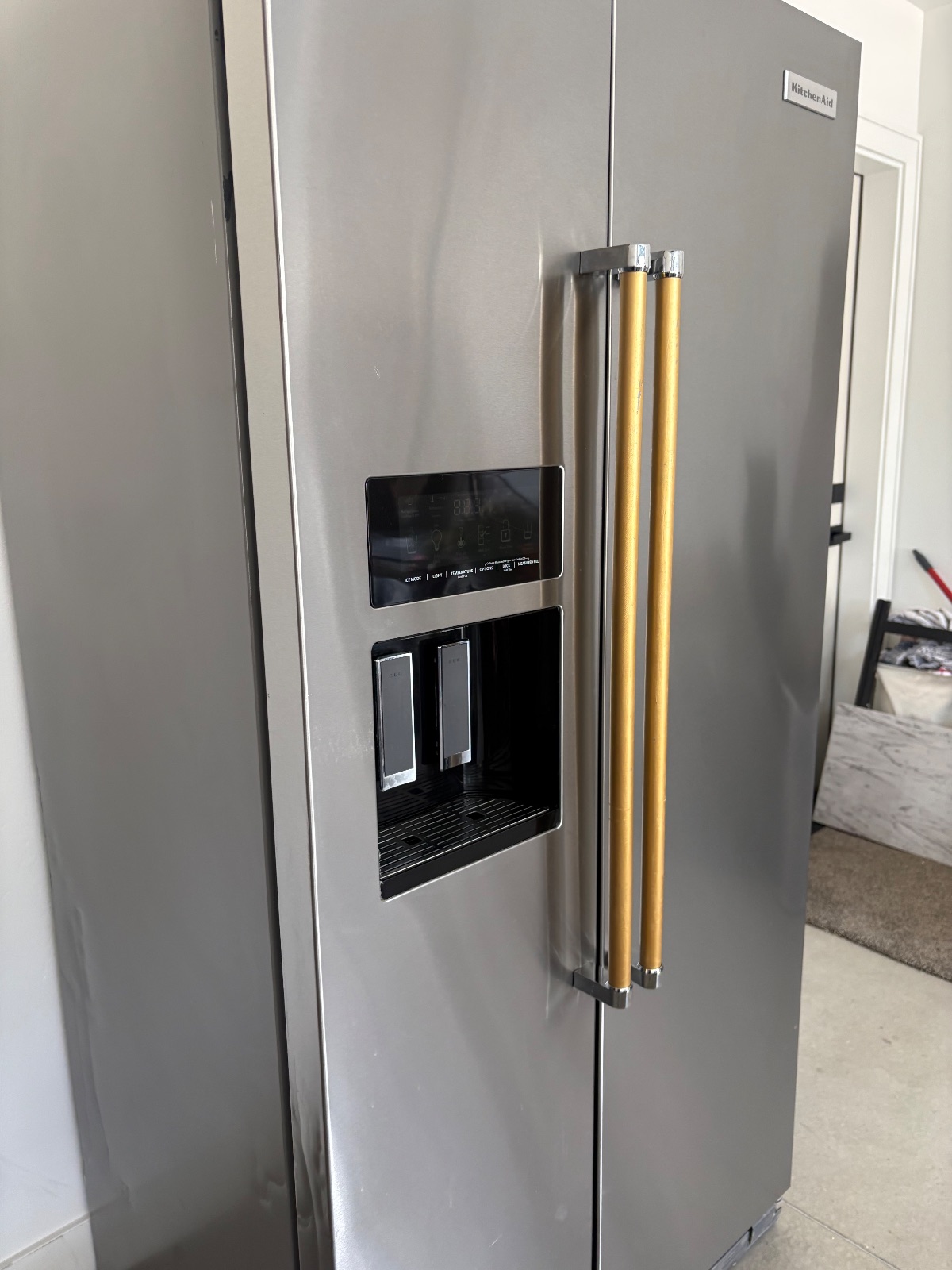 KitchenAid Side-by-Side Refrigerator, 24.8 Cu Ft Stainless - Good - Syracuse, UT, photo 3 of 12