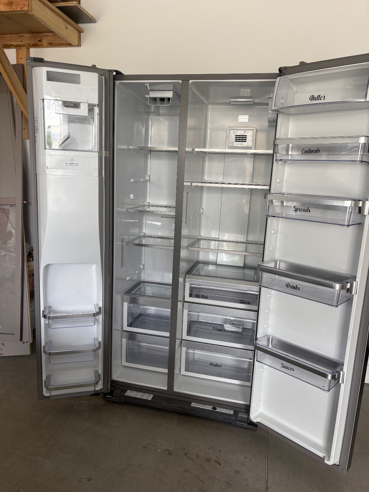 KitchenAid Side-by-Side Refrigerator, 24.8 Cu Ft Stainless - Good - Syracuse, UT, photo 6 of 12