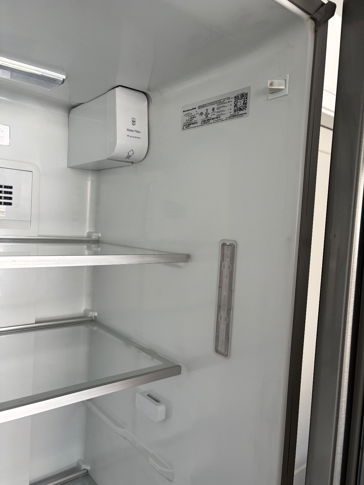 KitchenAid Side-by-Side Refrigerator, 24.8 Cu Ft Stainless - Good - Syracuse, UT, photo 7 of 12