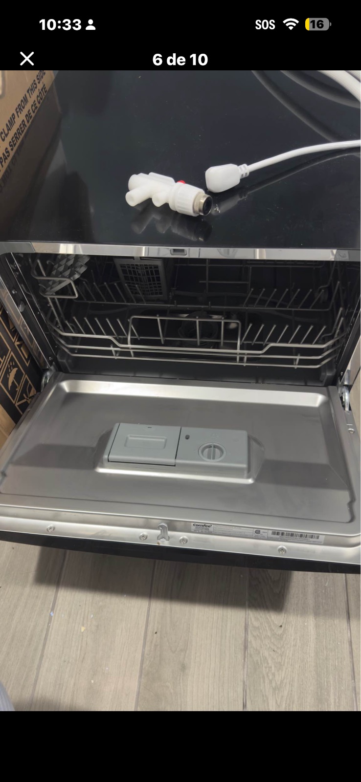 Comfee Portable Dishwasher, Black Finish - New, photo 5 of 9