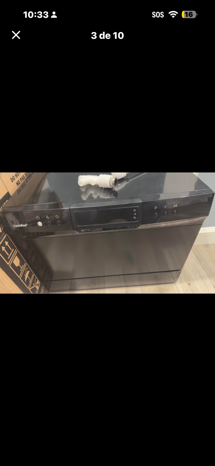 Comfee Portable Dishwasher, Black Finish - New, photo 8 of 9