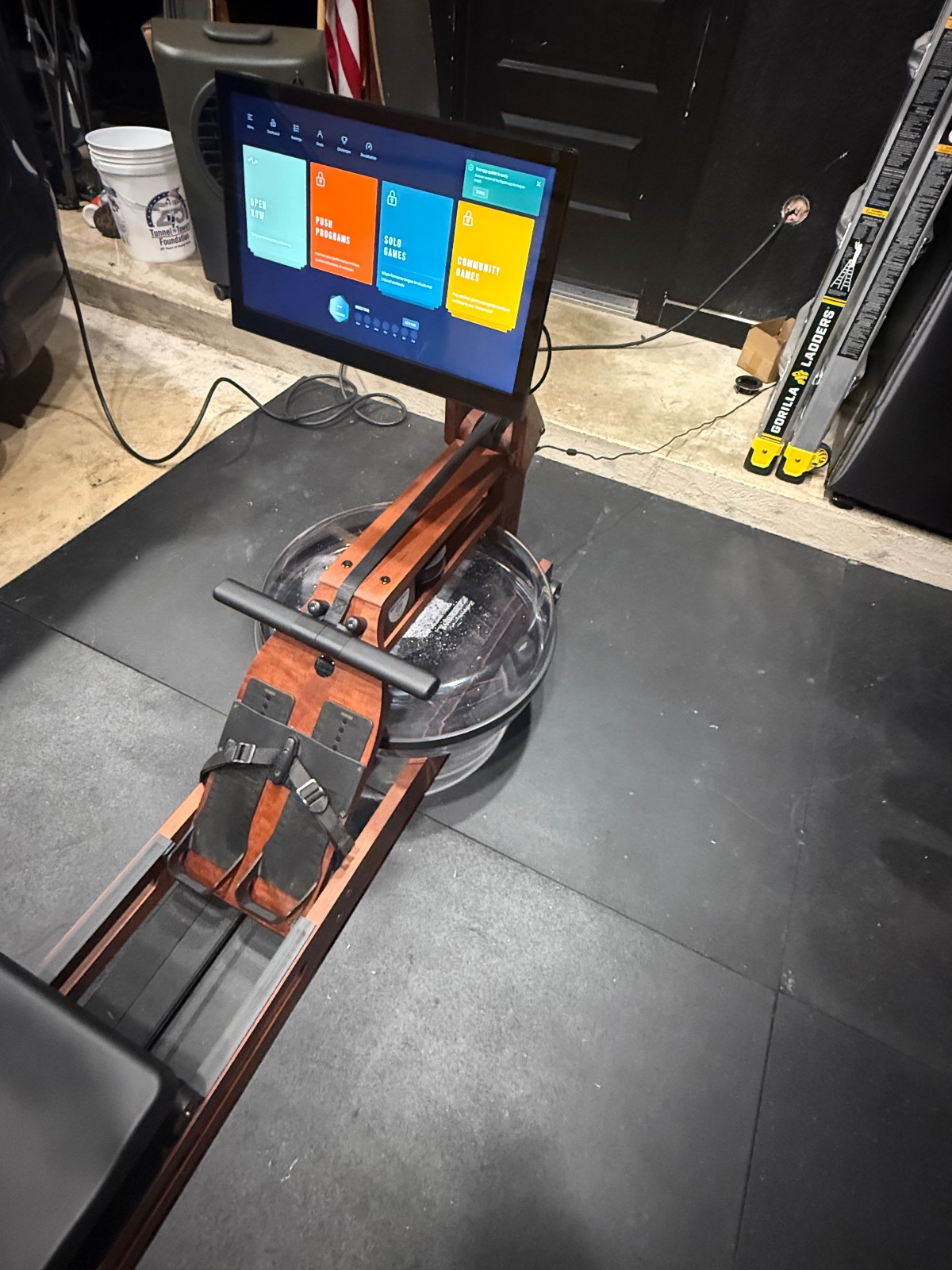 Ergatta Water Rower, Water Resistance - Like New - 2021 - Argyle, TX, photo 3 of 8