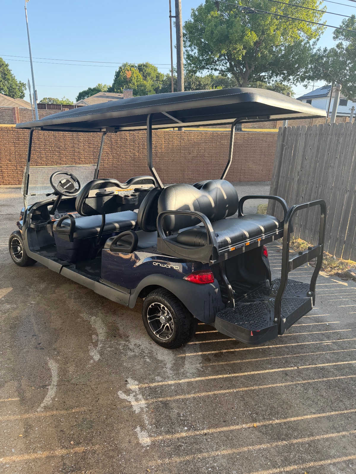 Club Car Onward Golf Cart, Dark Blue 4-Seater - Like New - Plano, TX, photo 2 of 6