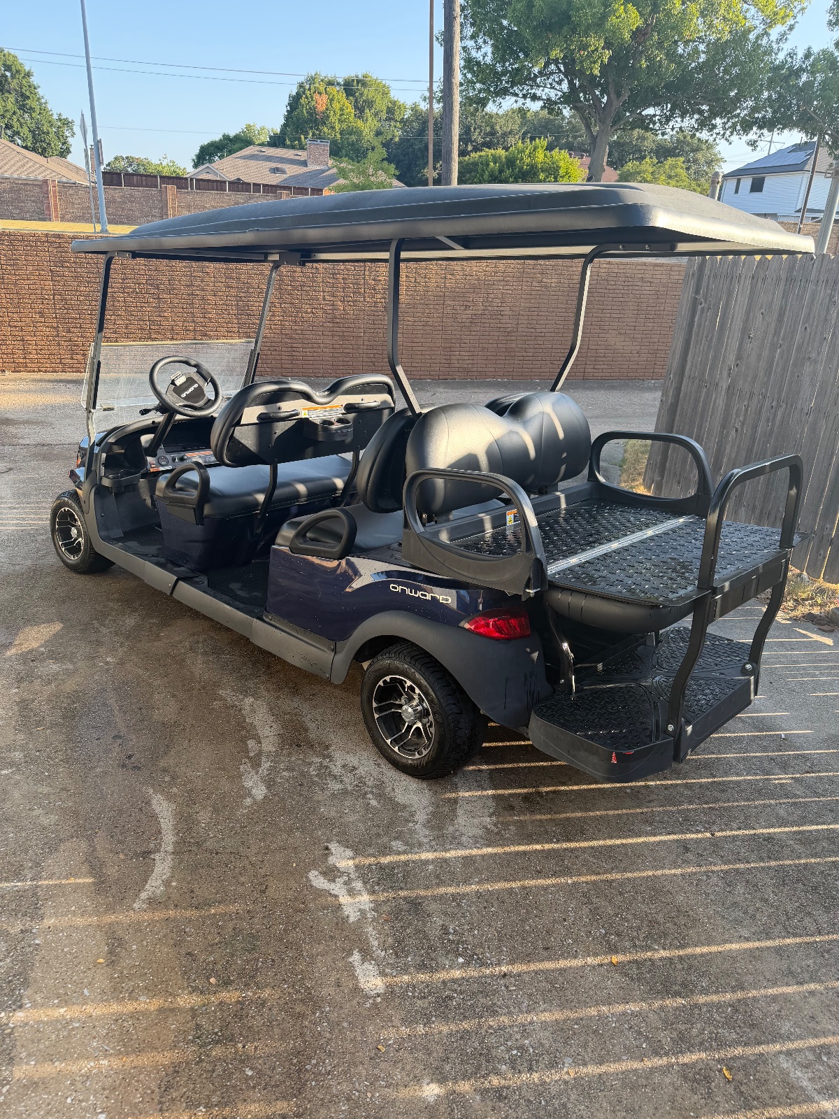 Club Car Onward Golf Cart, Dark Blue 4-Seater - Like New - Plano, TX, photo 3 of 6