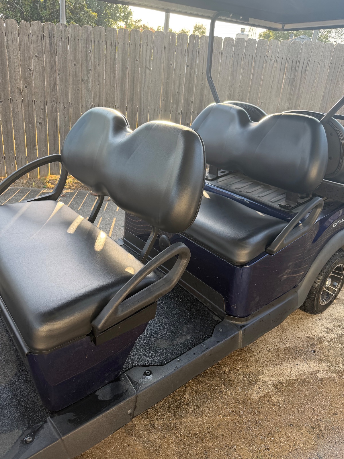 Club Car Onward Golf Cart, Dark Blue 4-Seater - Like New - Plano, TX, photo 4 of 6