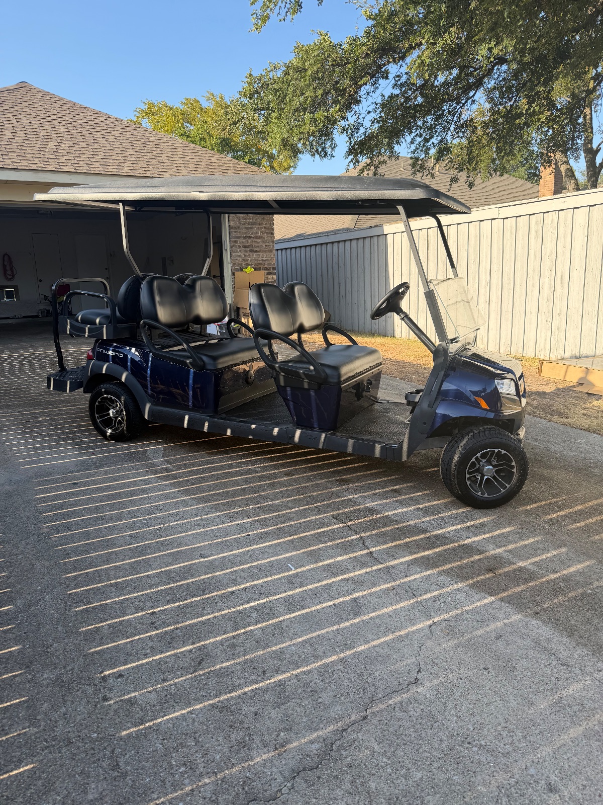 Club Car Onward Golf Cart, Dark Blue 4-Seater - Like New - Plano, TX, photo 6 of 6