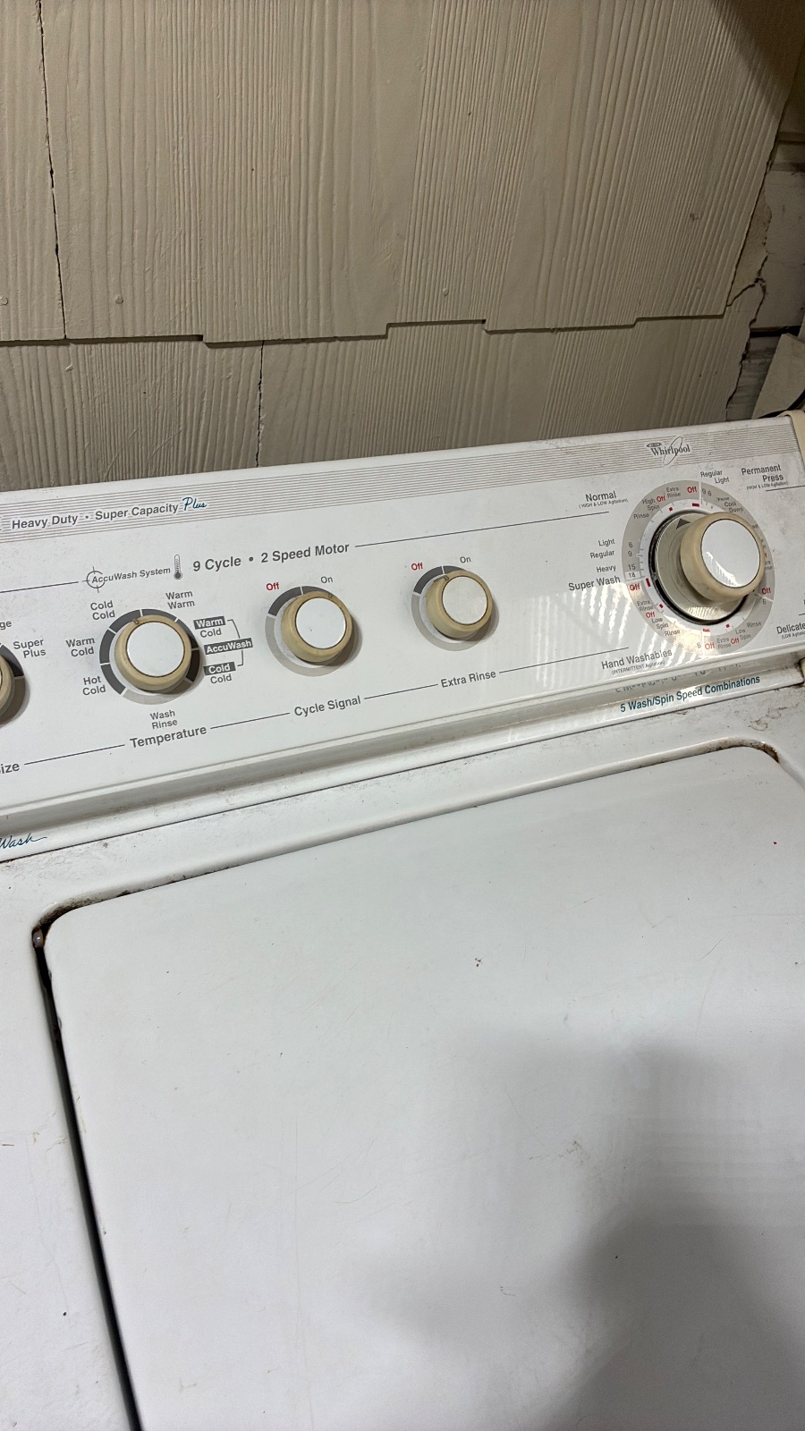 Whirlpool Top Load Washer Dryer Set Heavy Duty - Fair - Umatilla, FL, photo 2 of 6