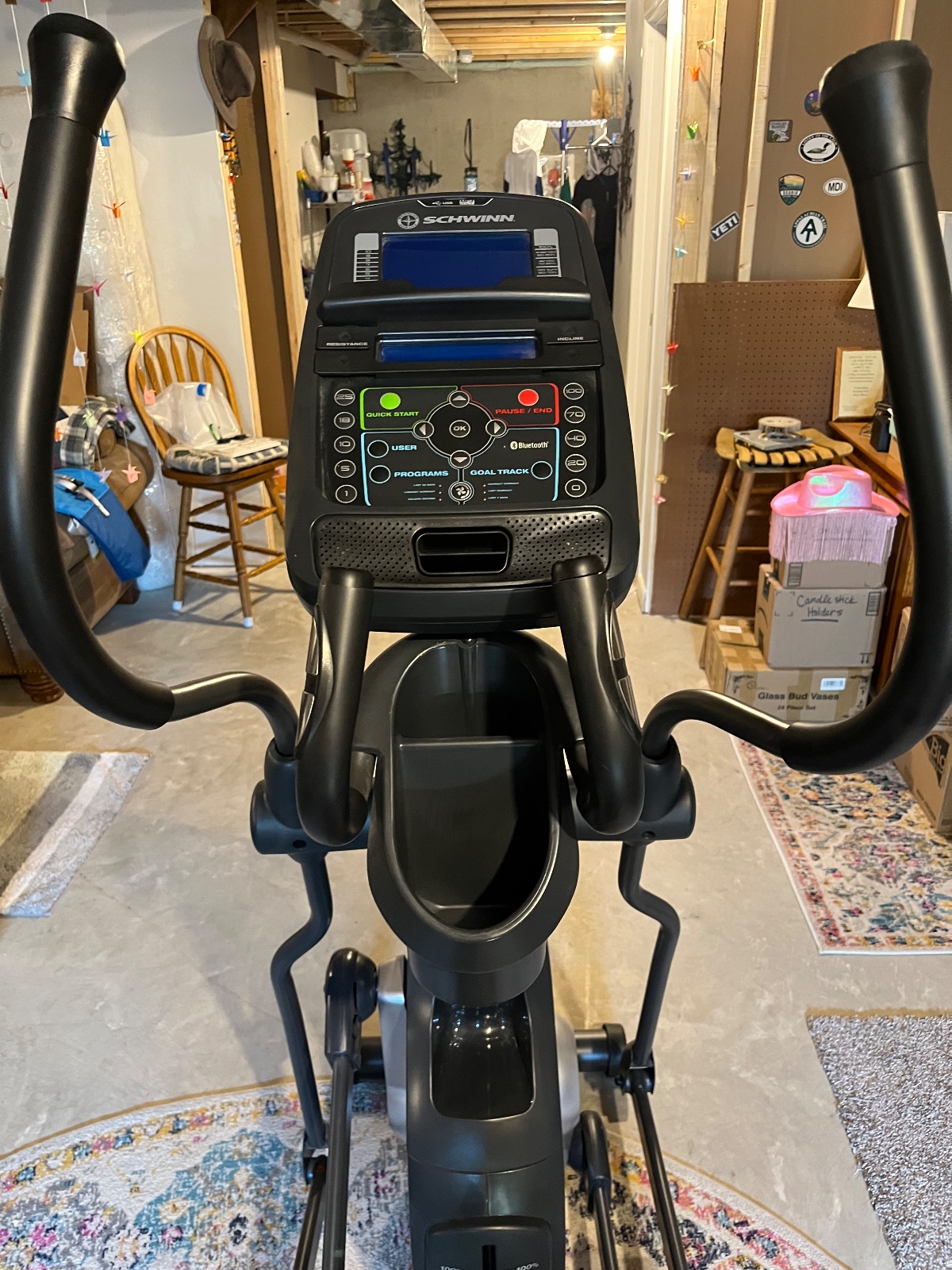 Schwinn 470 Elliptical, Adjustable Resistance and Stride - Like New - 2018 - McFarland, WI, photo 2 of 11