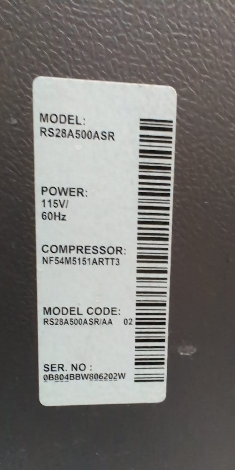 Samsung Side-by-side Fridge, Model RS28A500ASR - Good - Queens, NY, photo 3 of 6