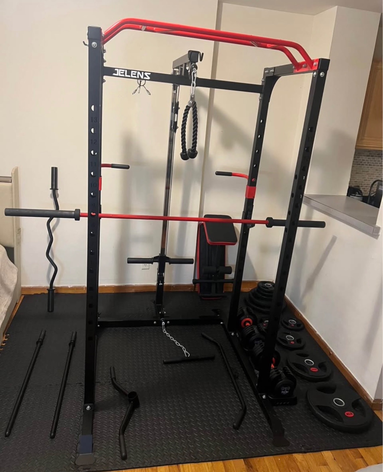 Jelens Power Rack, With Cable System and Attachments - New - New York, NY, photo 2 of 3