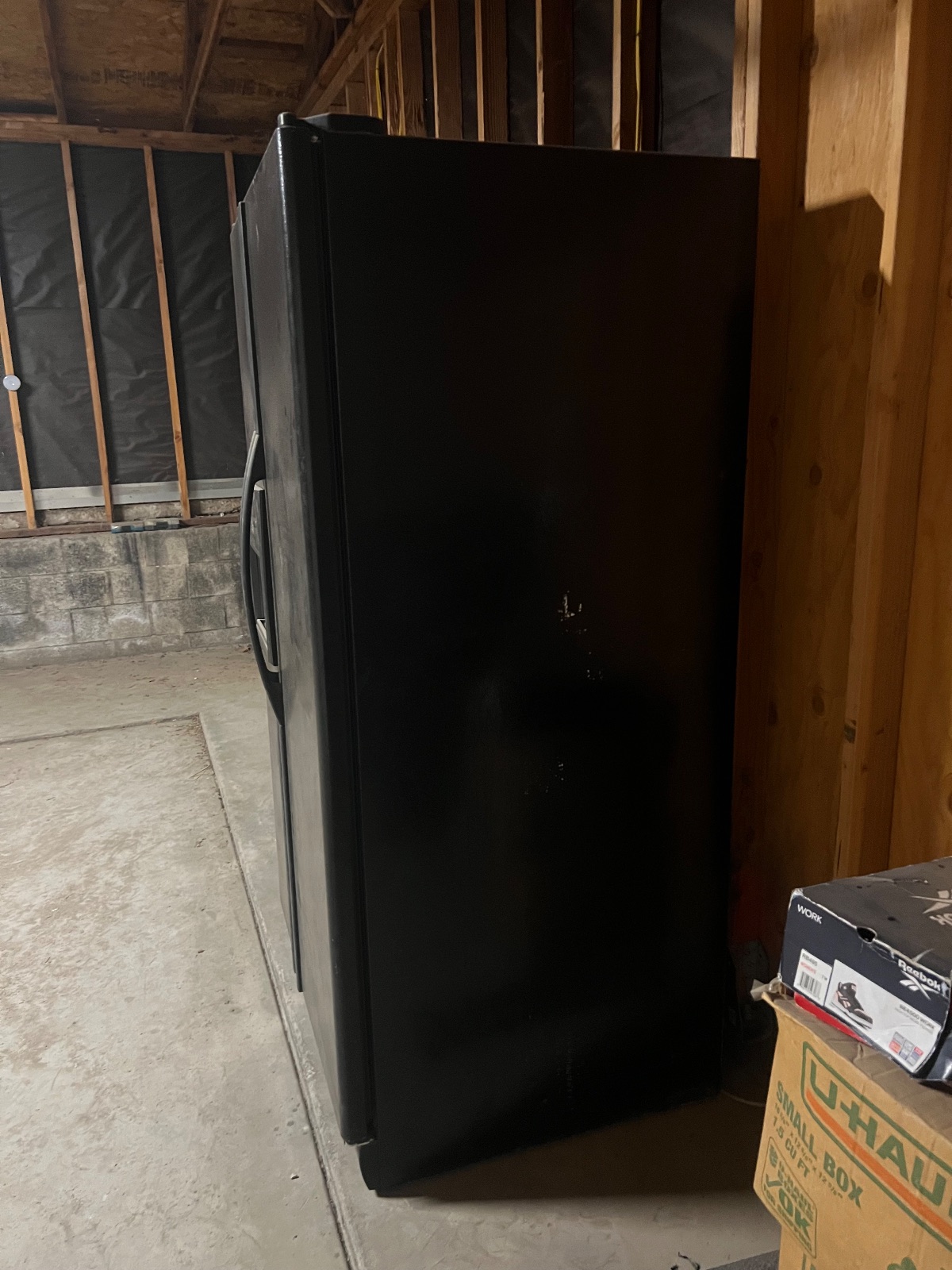 Whirlpool Side-by-Side Refrigerator, Black with Dispenser - Fair - Bakersfield, CA, photo 4 of 4