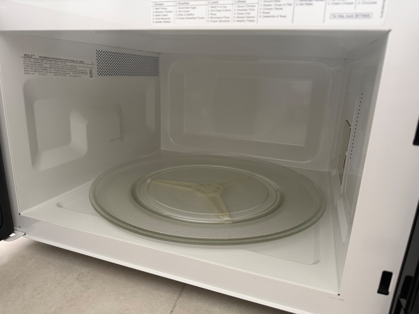Wolf 24" Black Countertop Microwave - Good - Sunrise, FL, photo 2 of 7