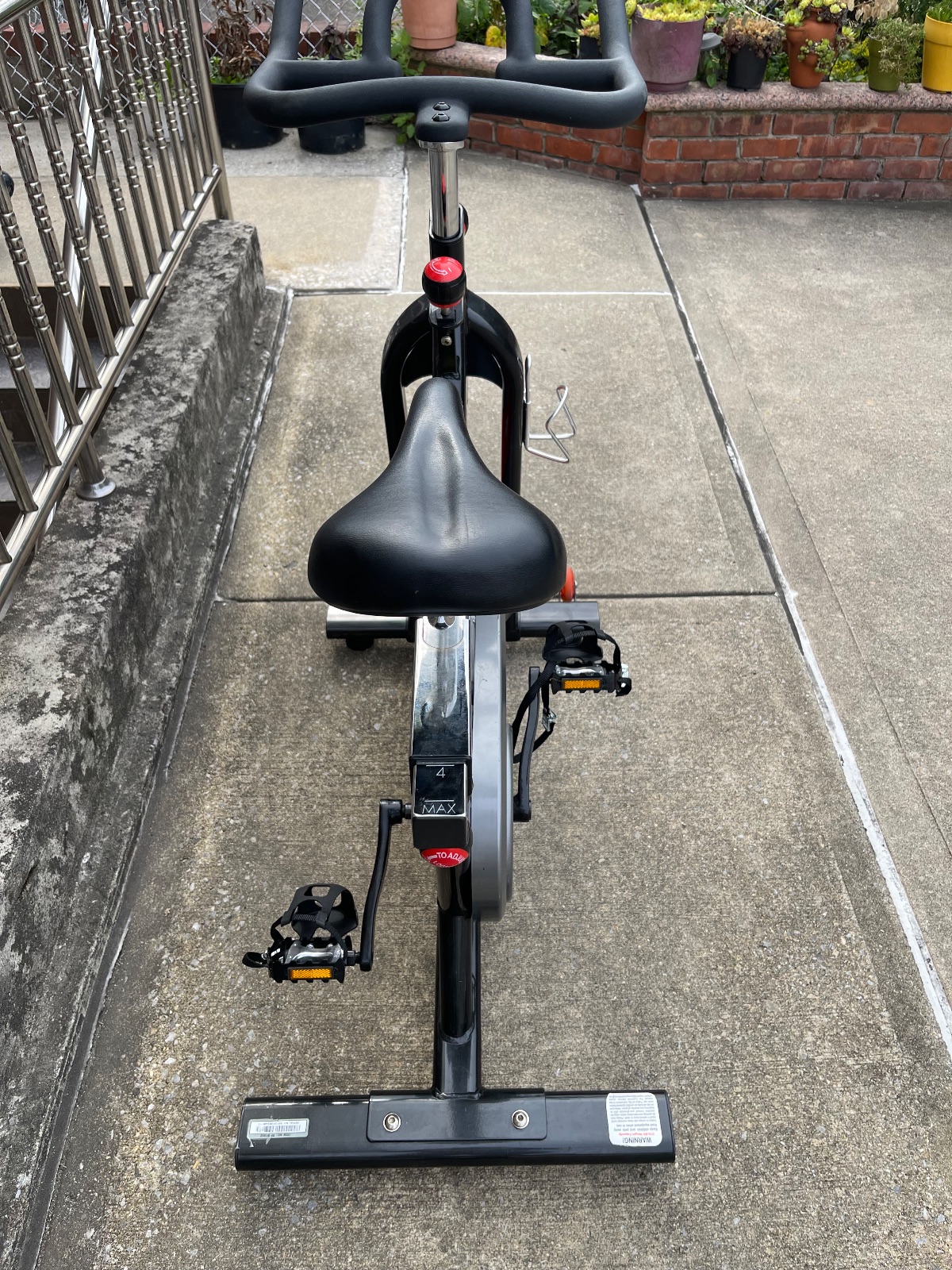 Sunny Spin Bike, Red Flywheel - Like New - Queens, NY, photo 5 of 6