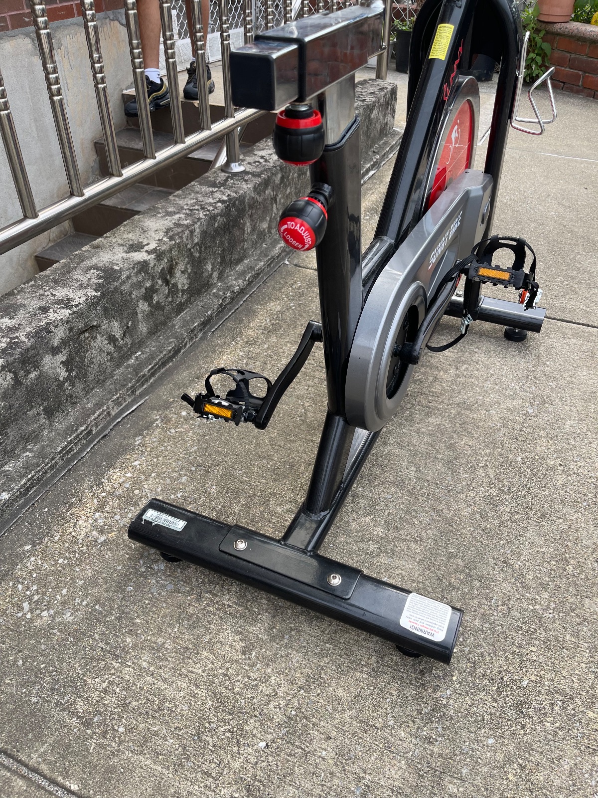 Sunny Spin Bike, Red Flywheel - Like New - Queens, NY, photo 6 of 6