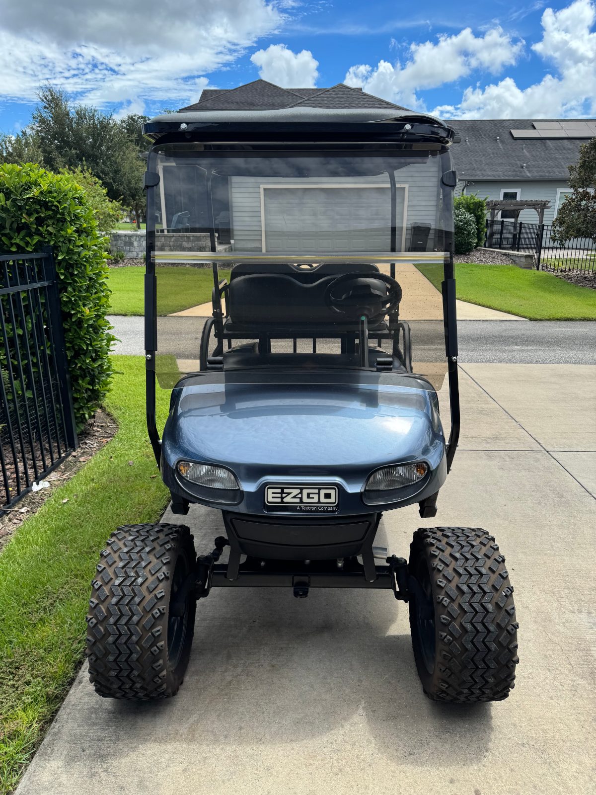 EZ-GO Blue Golf Cart, 4 Seater with Canopy - Good - Gainesville, FL, photo 2 of 8
