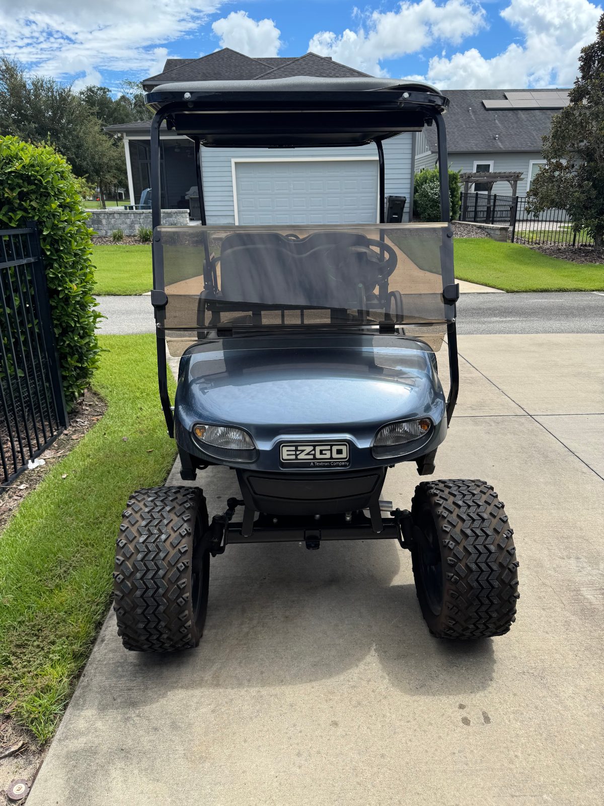 EZ-GO Blue Golf Cart, 4 Seater with Canopy - Good - Gainesville, FL, photo 3 of 8