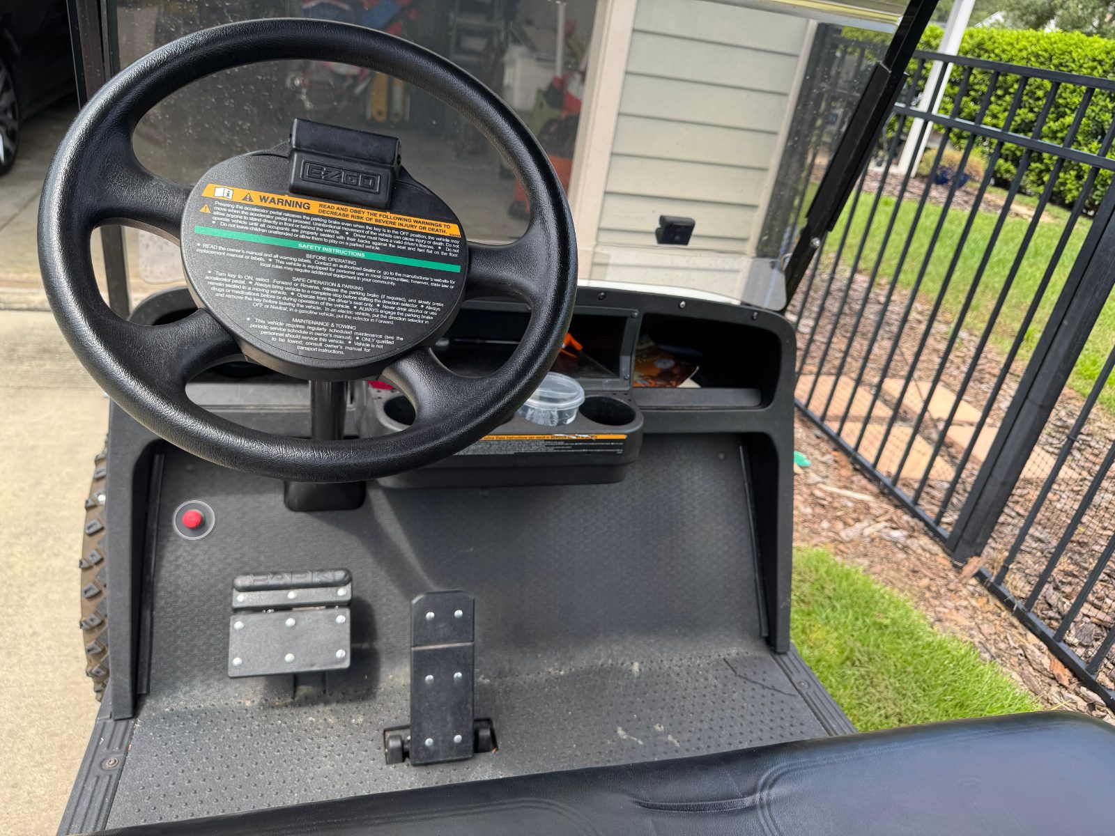 EZ-GO Blue Golf Cart, 4 Seater with Canopy - Good - Gainesville, FL, photo 4 of 8