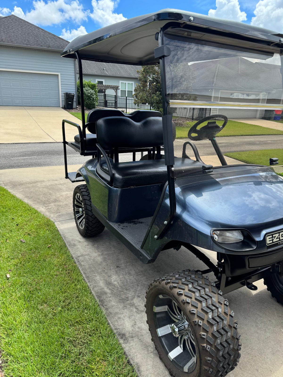 EZ-GO Blue Golf Cart, 4 Seater with Canopy - Good - Gainesville, FL, photo 6 of 8