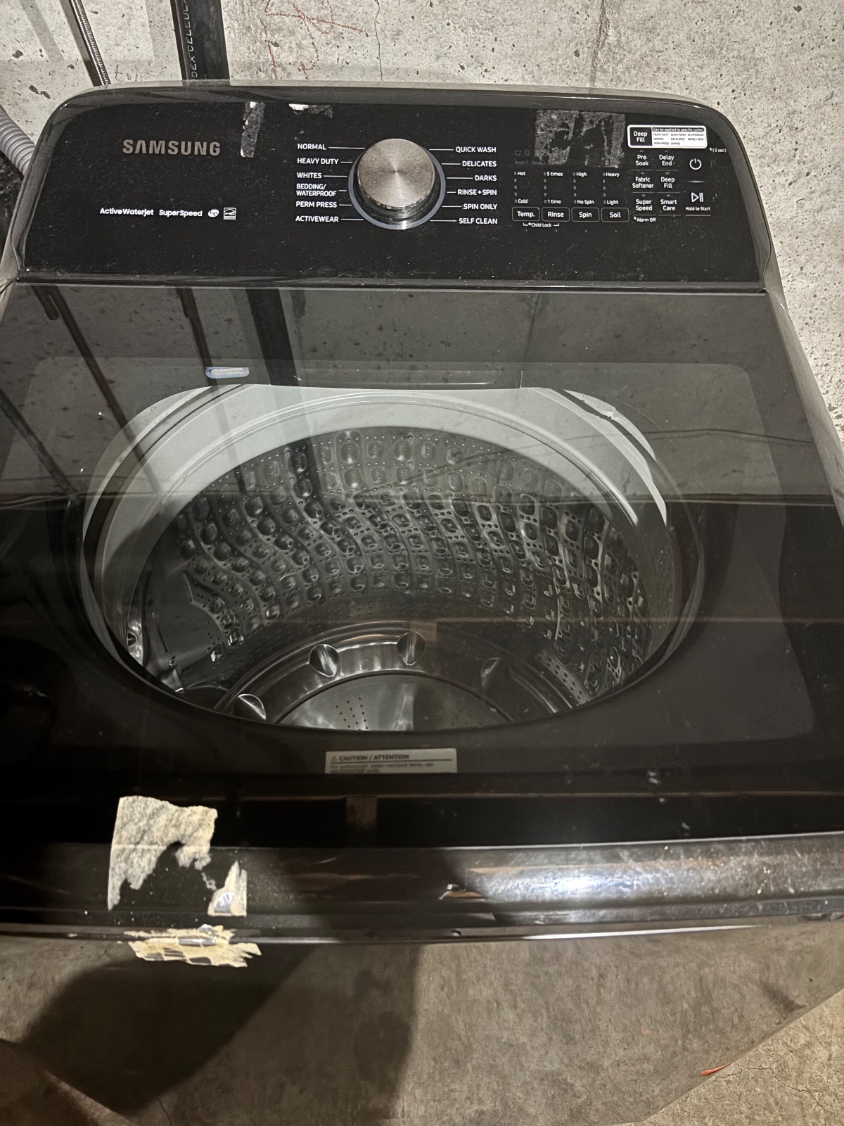 Samsung Washer and Dryer Set, Top Load Washer - Good - Avondale, MO, photo 2 of 5