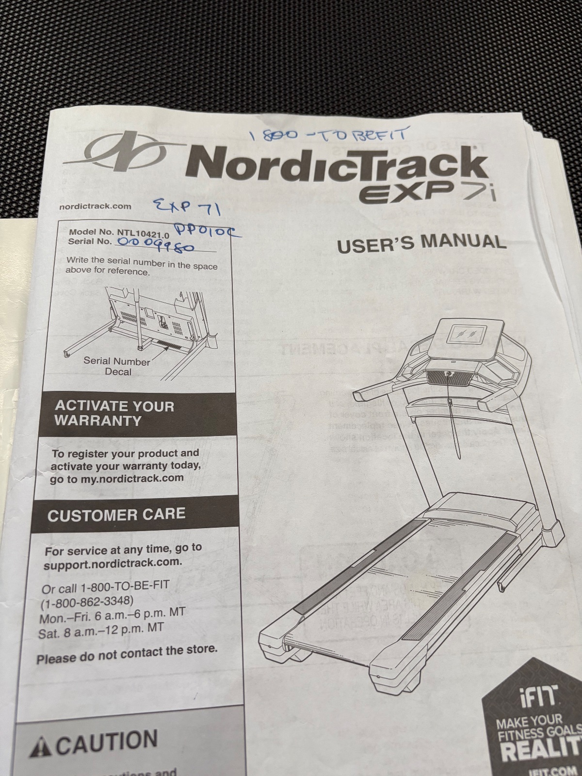NordicTrack EXP7i Treadmill, Includes Mat - Excellent - 2022 - New York, NY, photo 5 of 6