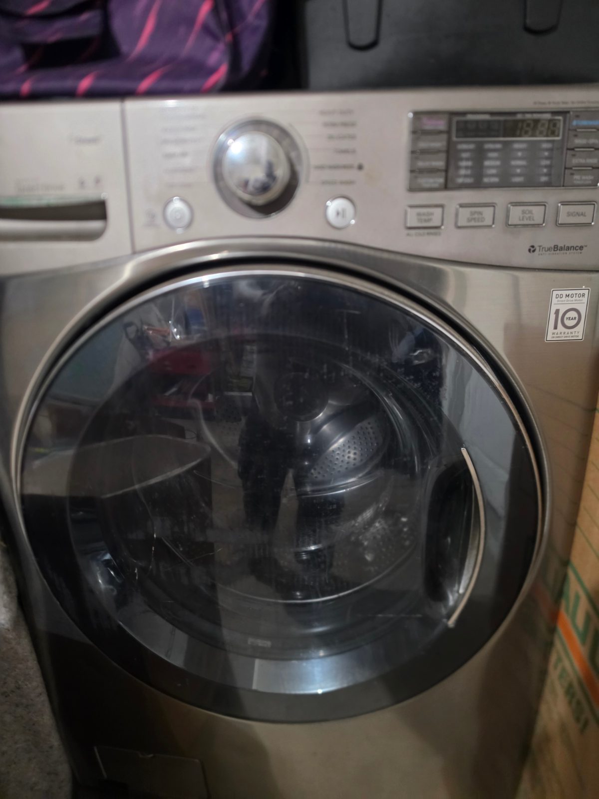 LG Steam Washer & Dryer W/ Pedestal - Fair - Durham, NC, photo 2 of 5