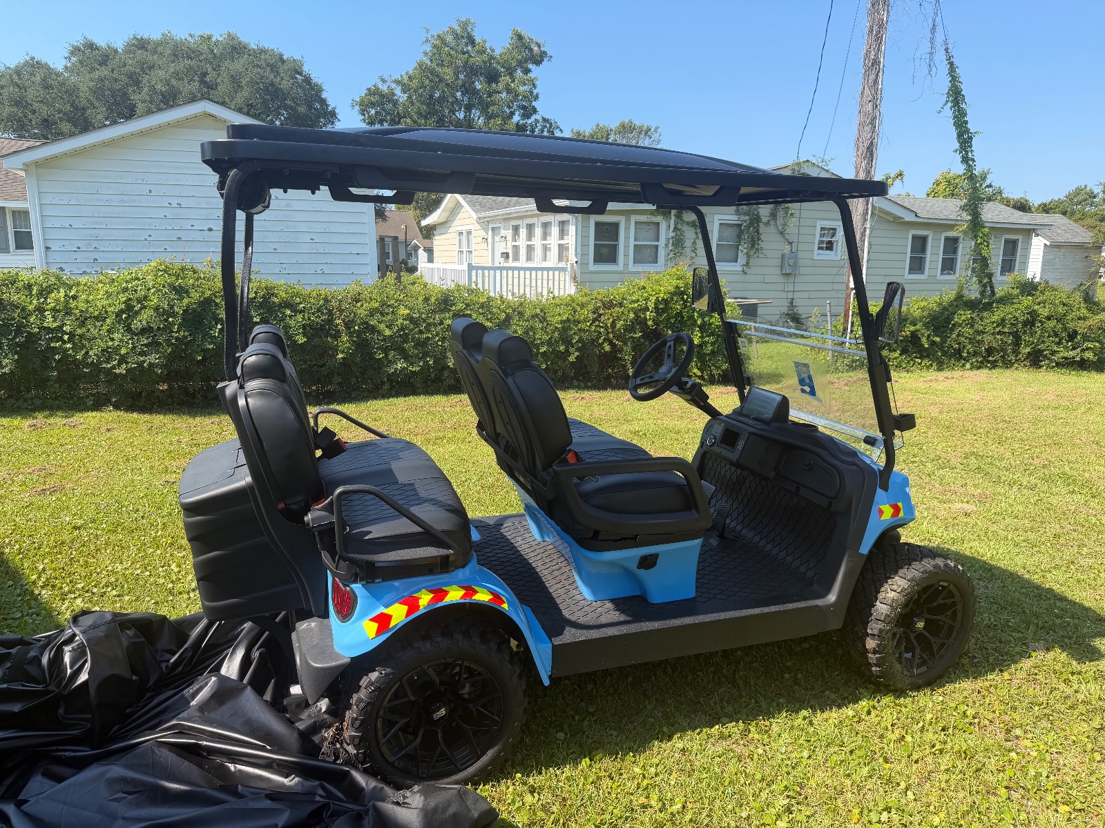 Contender Sport 4 Seat Golf Cart, Lithium Battery, Lifted Blue - Like New - Beaufort, NC, photo 4 of 8