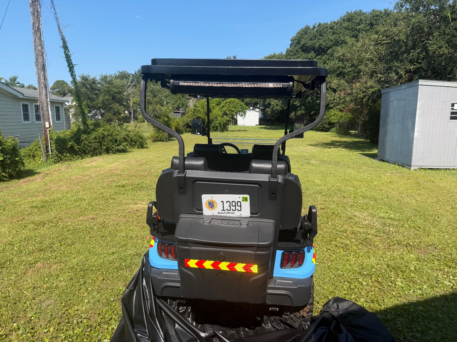 Contender Sport 4 Seat Golf Cart, Lithium Battery, Lifted Blue - Like New - Beaufort, NC, photo 5 of 8