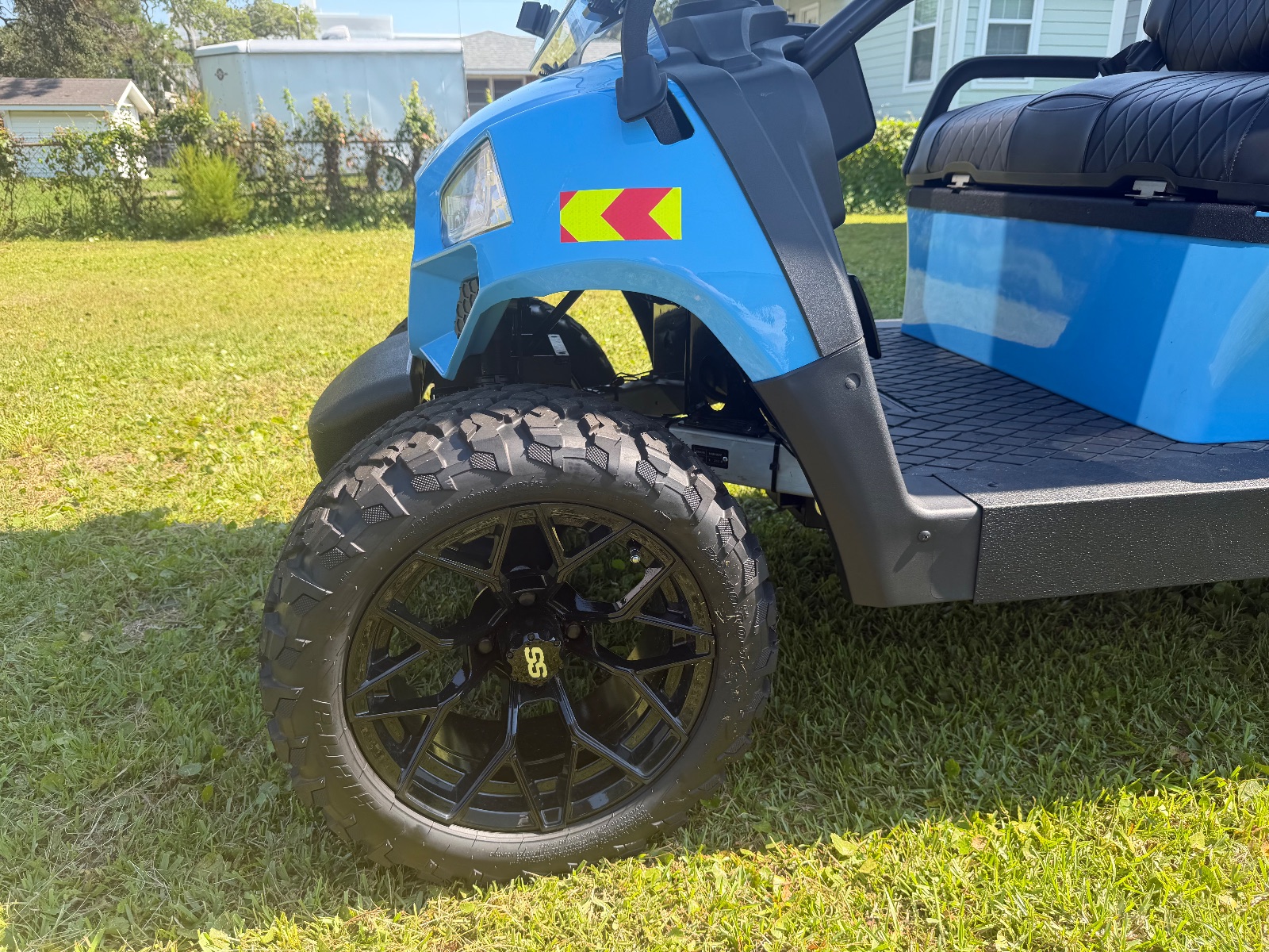 Contender Sport 4 Seat Golf Cart, Lithium Battery, Lifted Blue - Like New - Beaufort, NC, photo 7 of 8