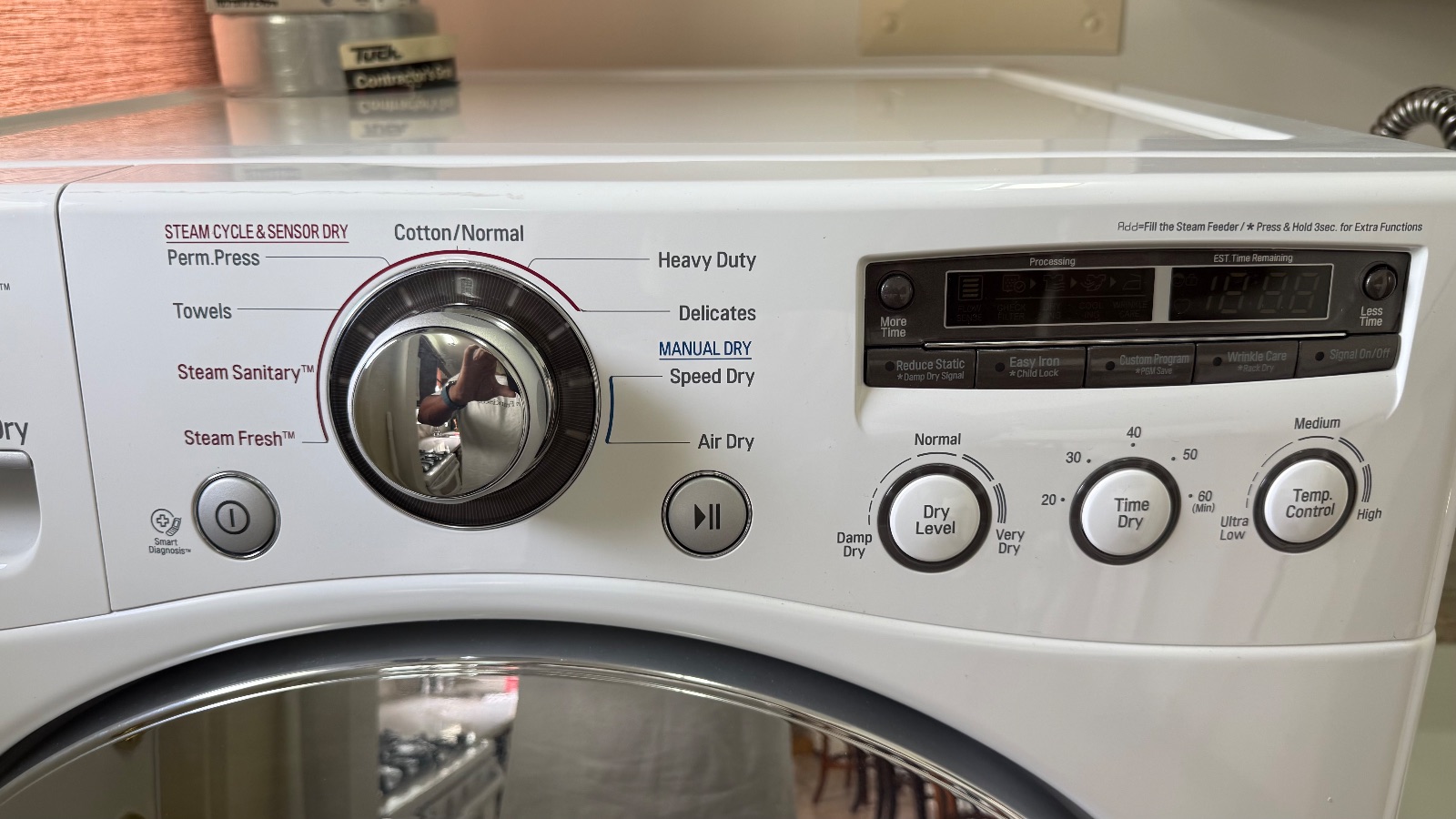 LG WM3250HWA Washer DLEX3250W Dryer Stacked Set - Like New - 2014 – San Francisco, CA, photo 3 of 11