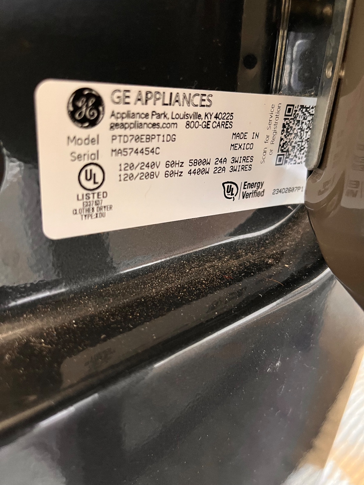 GE Profile Large Capacity Washer & Electric Dryer Matching Set - Like New - Macomb County, MI, photo 2 of 3
