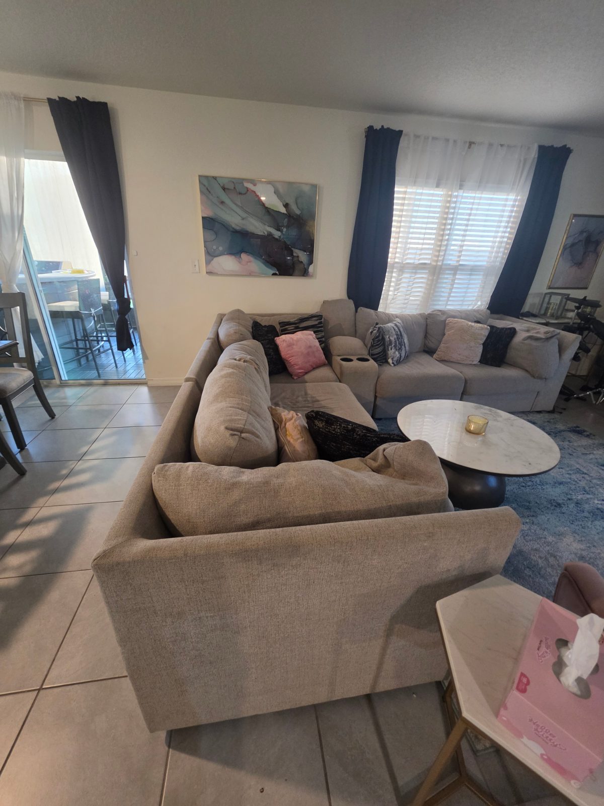 Ashley 5-Seat Sectional, Power USB, 110x122 - Good – Riverview, FL, photo 3 of 4