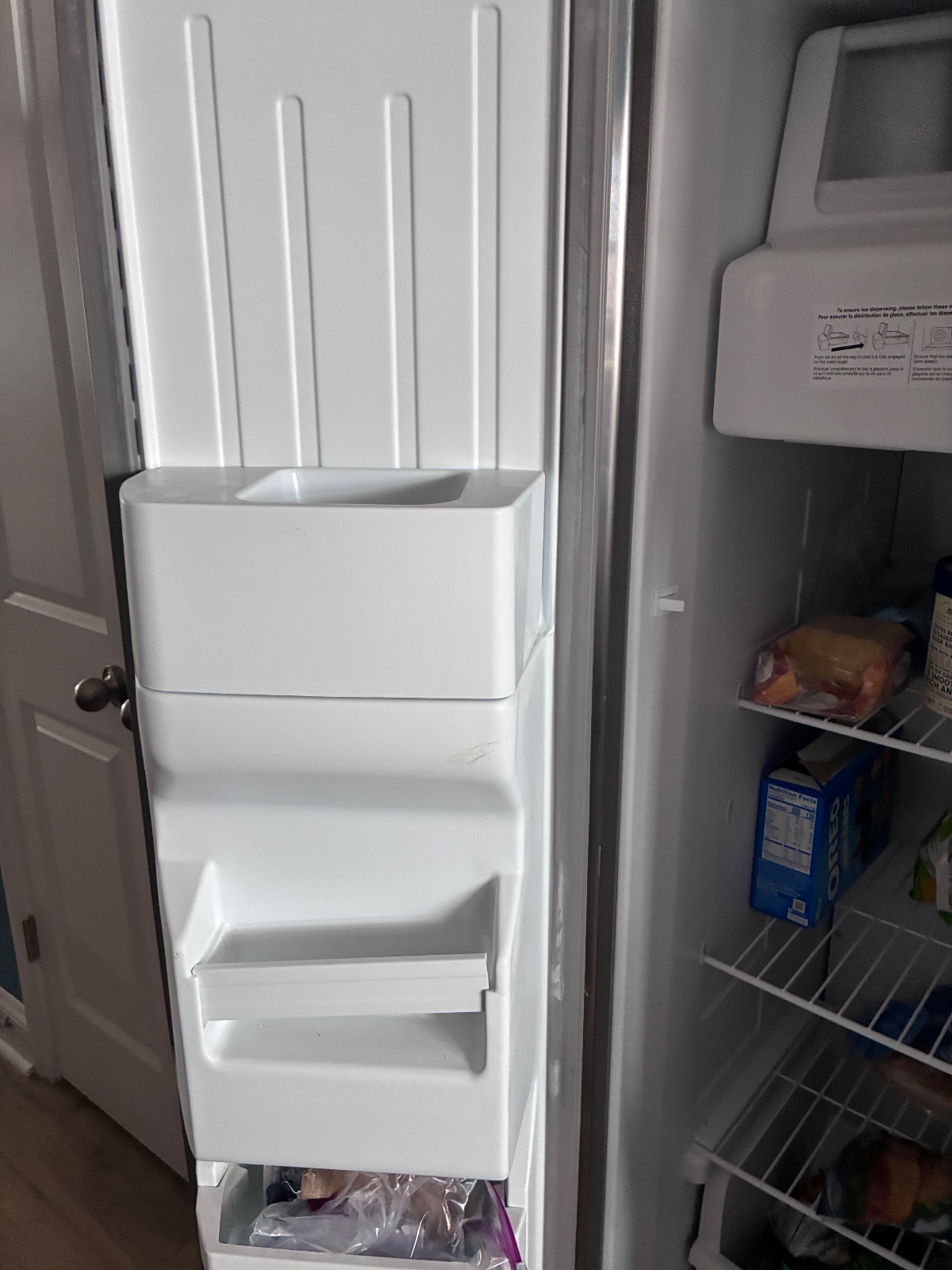 Stainless Steel Refrigerator - Like New - Wake Forest, NC, photo 6 of 6