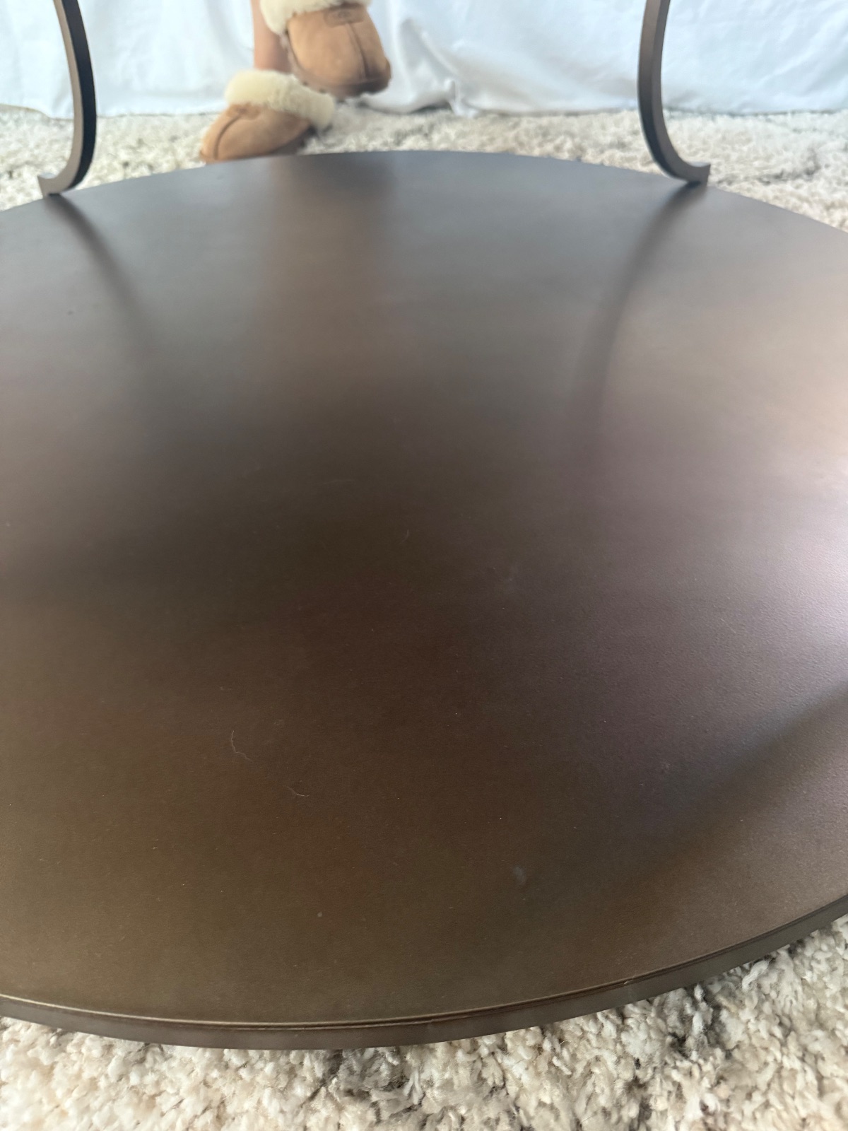 Frontgate Black and Gray Amara Coffee Table - Good - Berkeley Lake, GA, photo 4 of 6