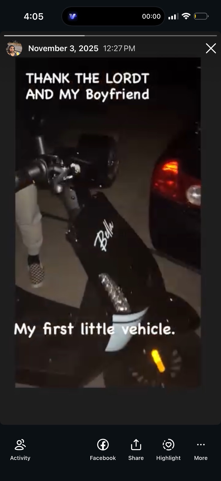 Bella Gas Moped, Brown Seat - Like New – Arlington, TX, photo 2 of 3