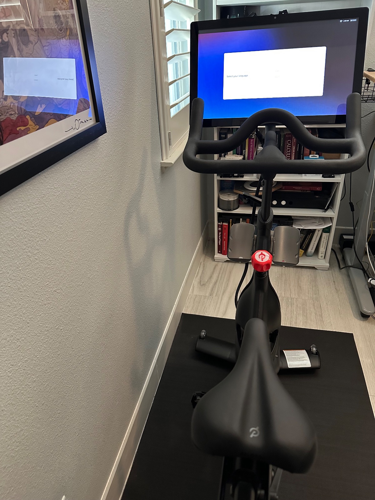 Peloton Bike, Includes Weights - Very Good - 2021 – Clovis, CA, photo 8 of 12