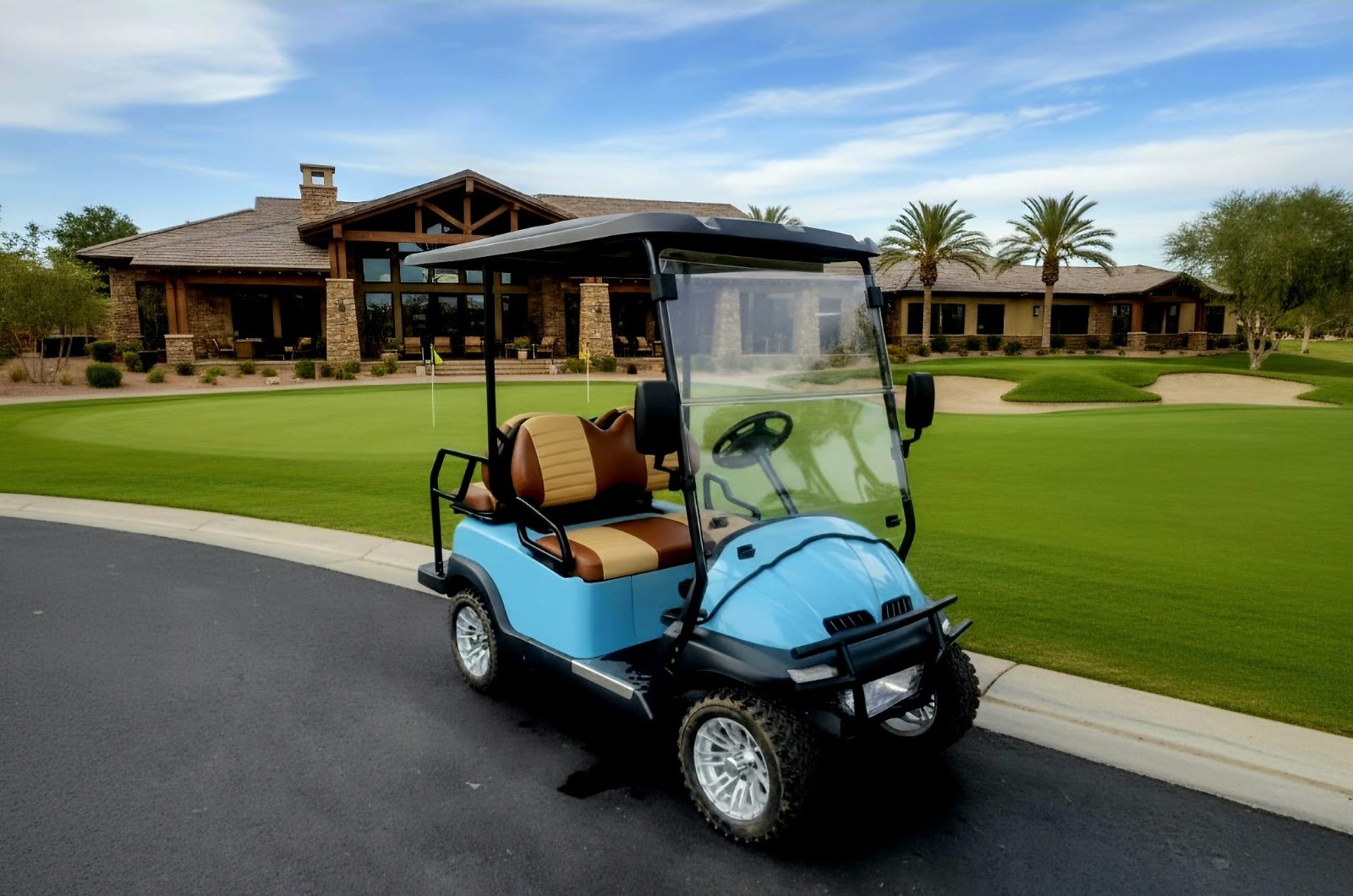 Axis EV Golf Cart, Coastal Blue 4-Seater with Canopy - New - 2025 – Las Vegas, NV, photo 5 of 5