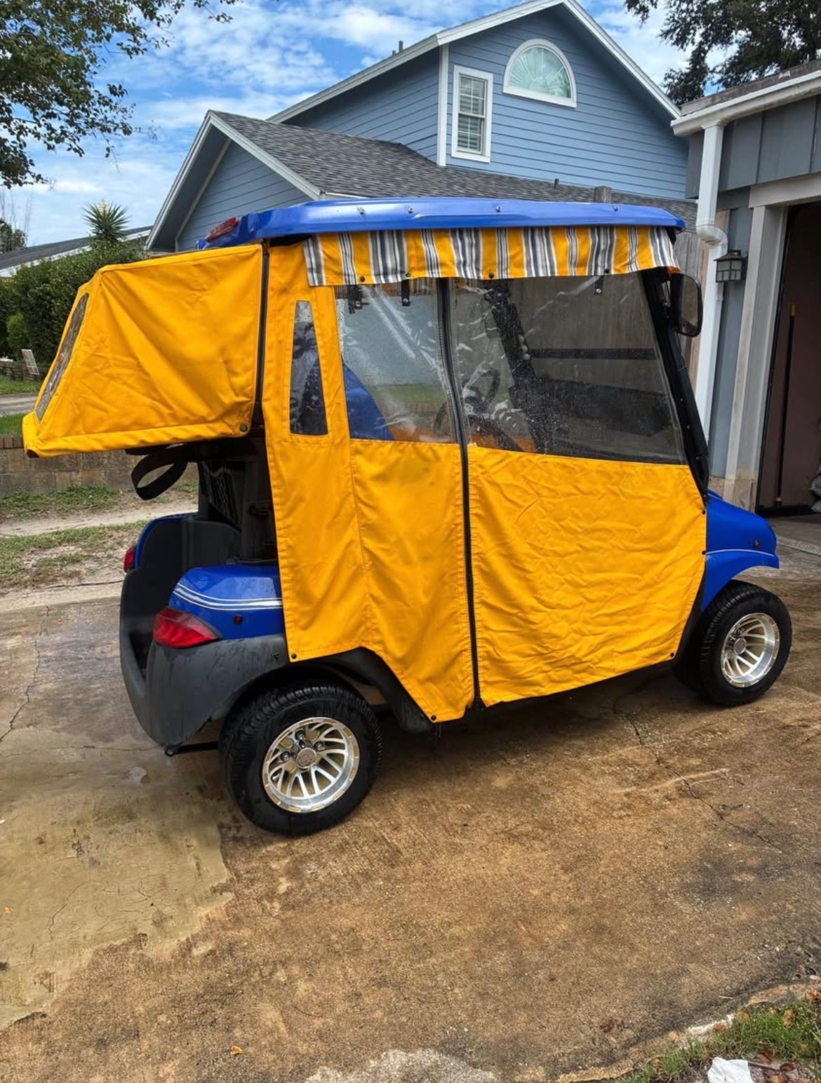 Club Car Golf Cart, Blue with Canopy - Like New – Titusville, FL, photo 4 of 8