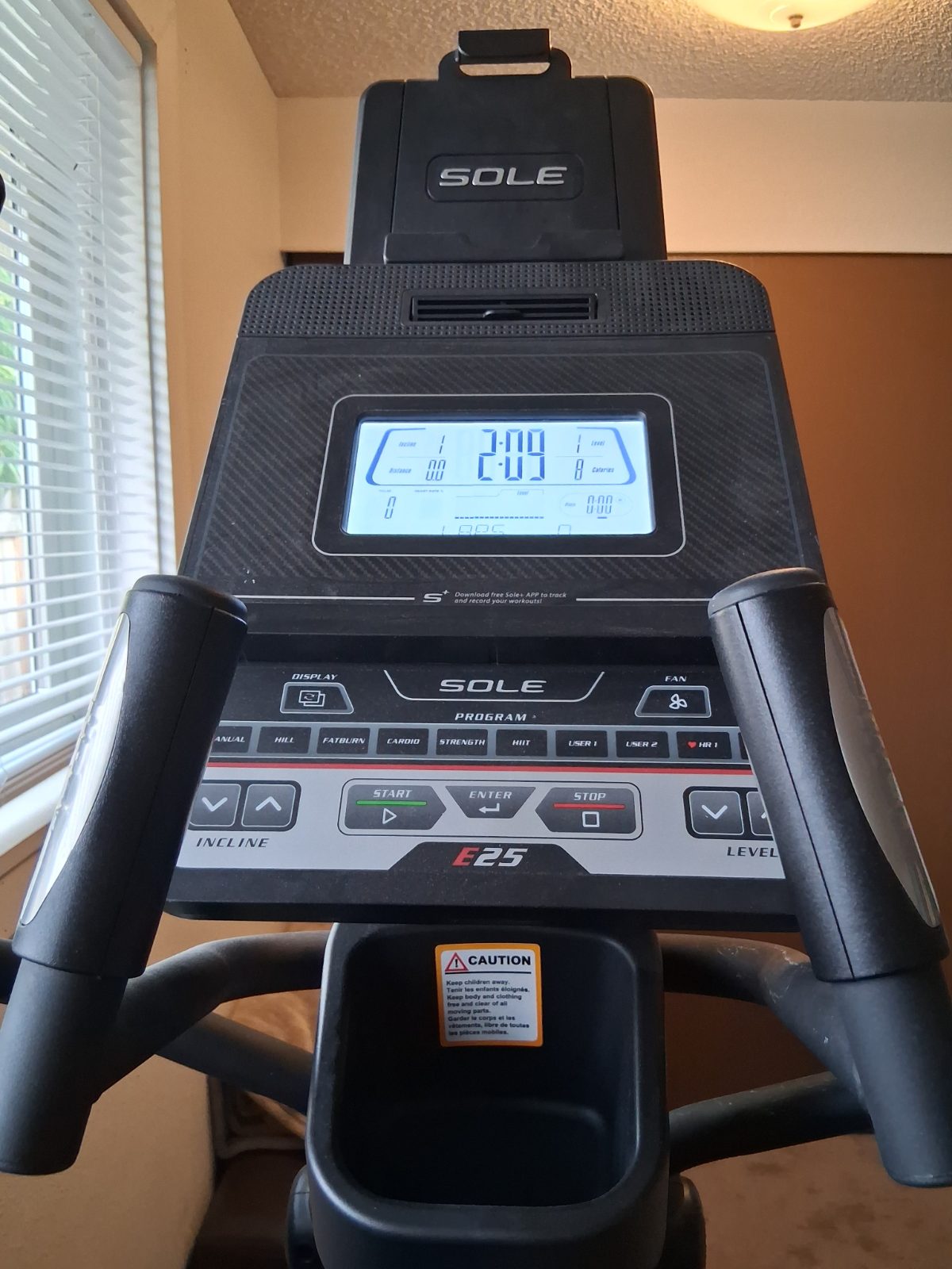 Sole E25 Elliptical - Like New - 2023 - Bellingham, WA, photo 5 of 8