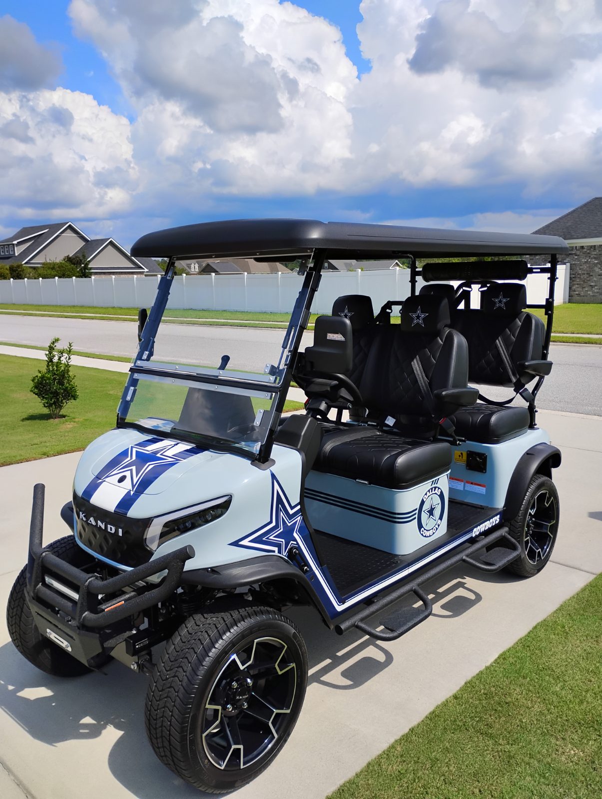 Kandi Golf Cart, Dallas Cowboys Themed - Like New - Guyton, GA, photo 2 of 12