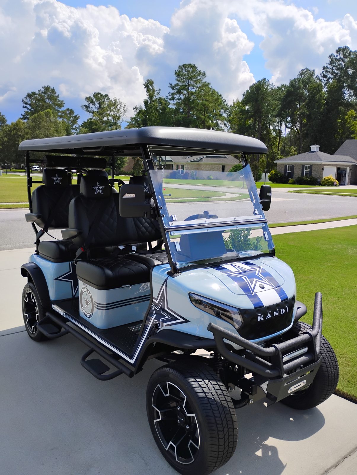 Kandi Golf Cart, Dallas Cowboys Themed - Like New - Guyton, GA, photo 3 of 12